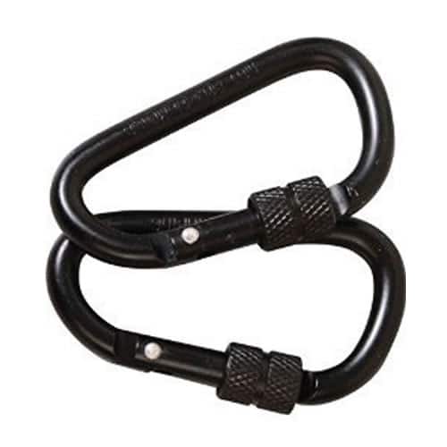 Essential Gear Carabiner 2 Pack - Locking 6mm