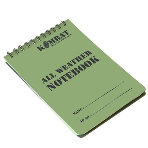 Kombat A6 Waterproof Notepad