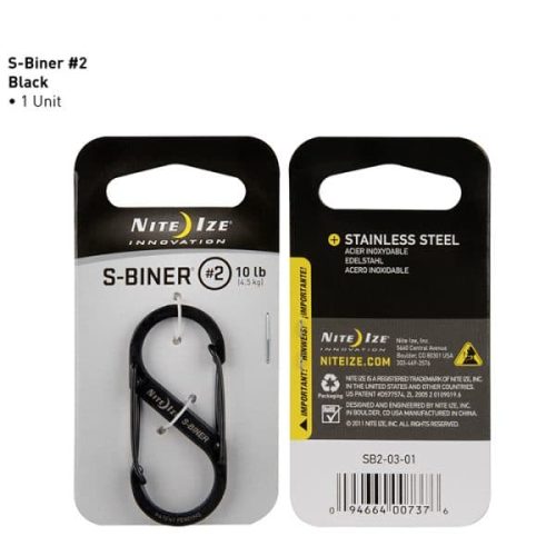 Nite Ize Size 2 S-Biner - Black