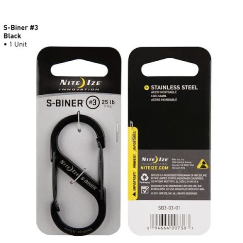 Nite Ize Size 3 S-Biner - Black