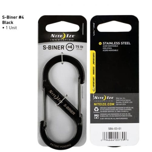 Nite Ize Size 4 S-Biner - Black