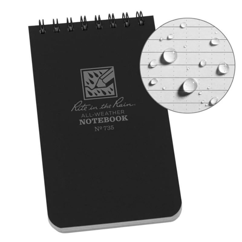 Black Notebook 3" x 5" 12 pk - Rite In The Rain