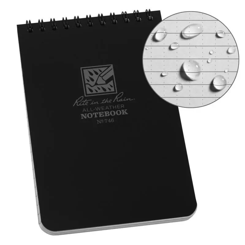 Black Notebook 4" x 6" 12 pk - Rite In The Rain