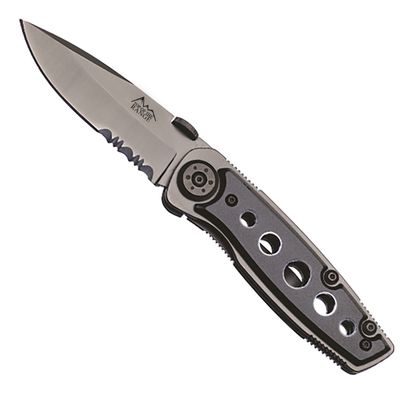Top of the Range Black Gun Metal Lock Knife (2.5")